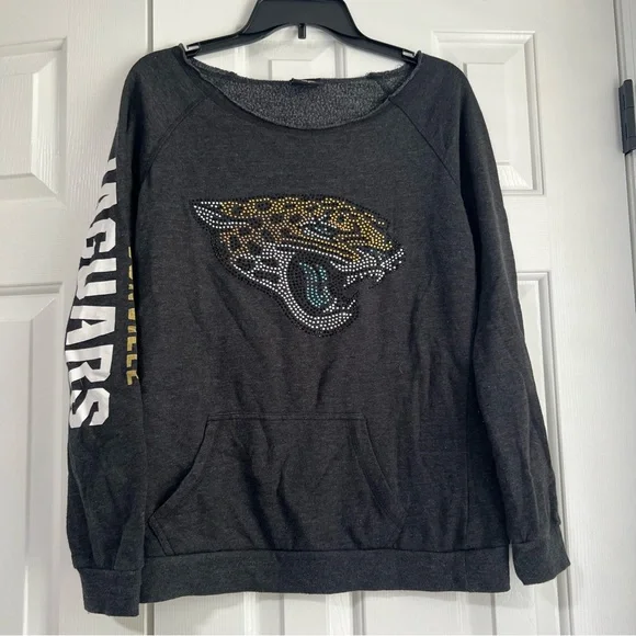 NFL Jacksonville Jaguars Football Long Sleeve Sweater Sweatshirt Top Blouse Sm - Picture 4 of 9
